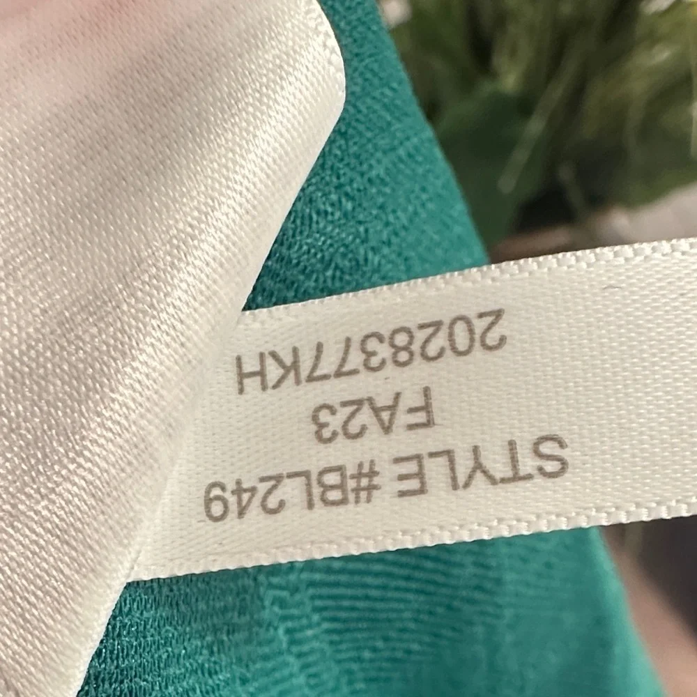 J. Crew Green Quilted Women's Turtleneck Sweater